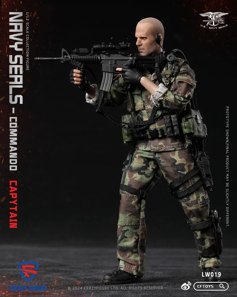 In stock! CRAZY FIGURE LW019 SEAL Special Assault Team Captain 1/12 action figure