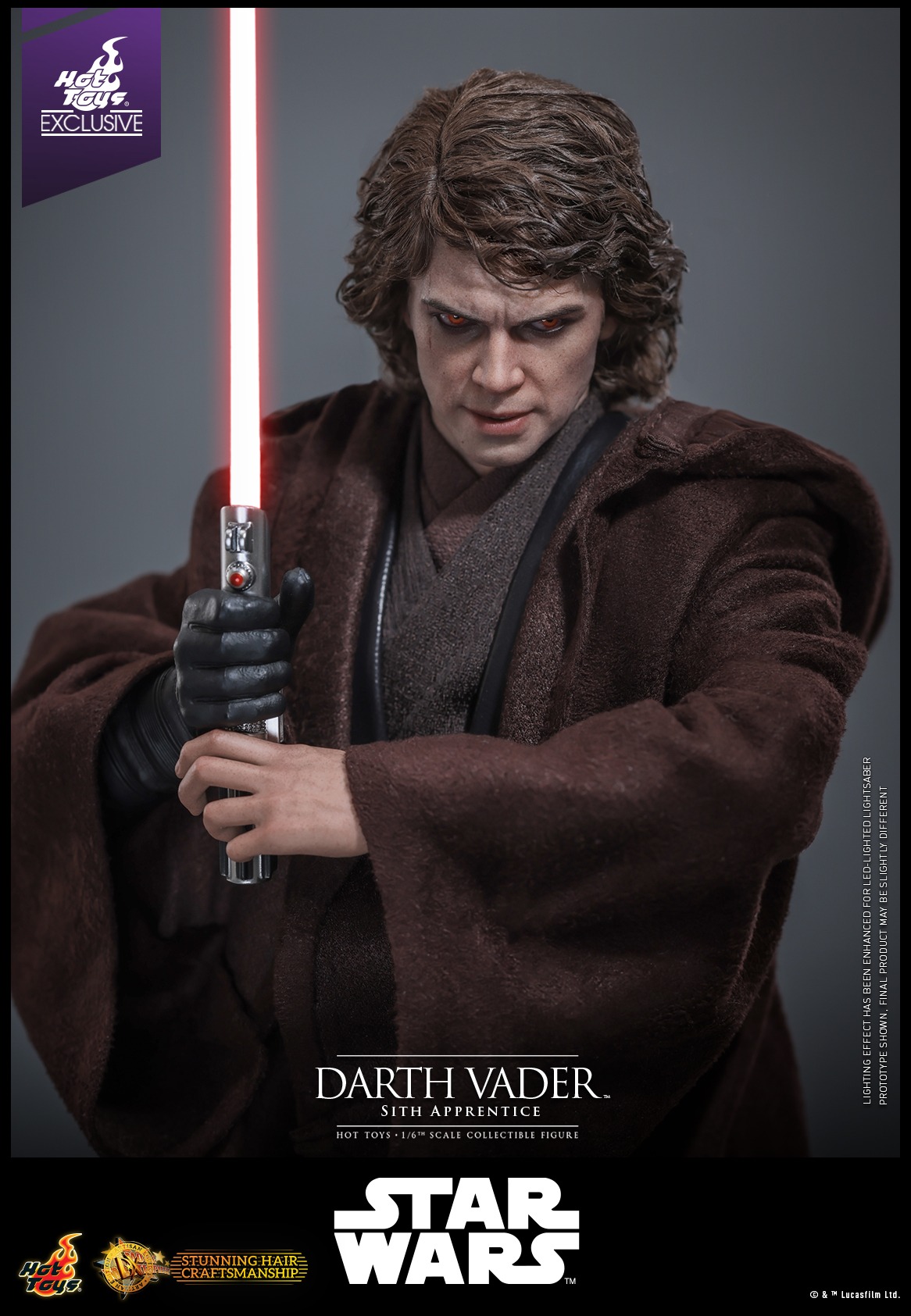 In stock! Hot Toys DX47AE Star Wars 1/6 Anakin Skywalker Darth Vader Figure (Sith Apprentice) (Artisan Edition)