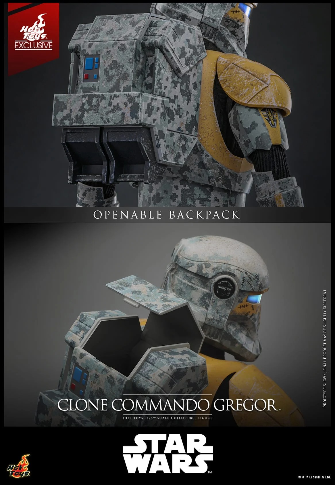 In Stock! Hot Toys TMS155 Clone Commando Gregor Star Wars: The Clone Wars 1/6 Collectible Figure