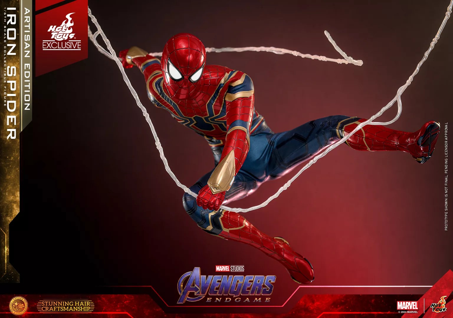In stock! Hot Toys MMS762AE Marvel Avengers Endgame Iron Spider Artisan Edition 1/6 Scale Collectible Figure