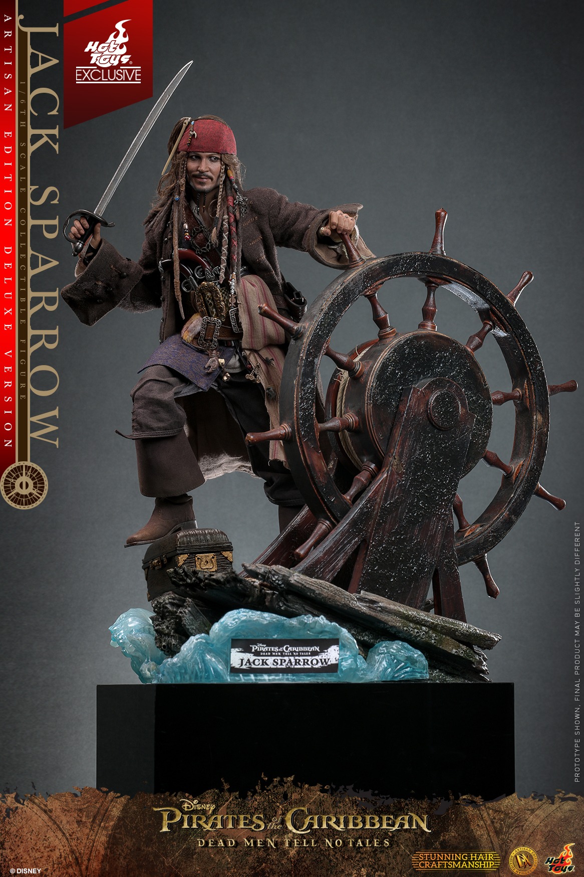 Hot Toys DX39AE Pirates of the Caribbean Dead Men Tell No Tales - 1/6 Jack Sparrow Collectible Figure Artisan Edition Deluxe Version