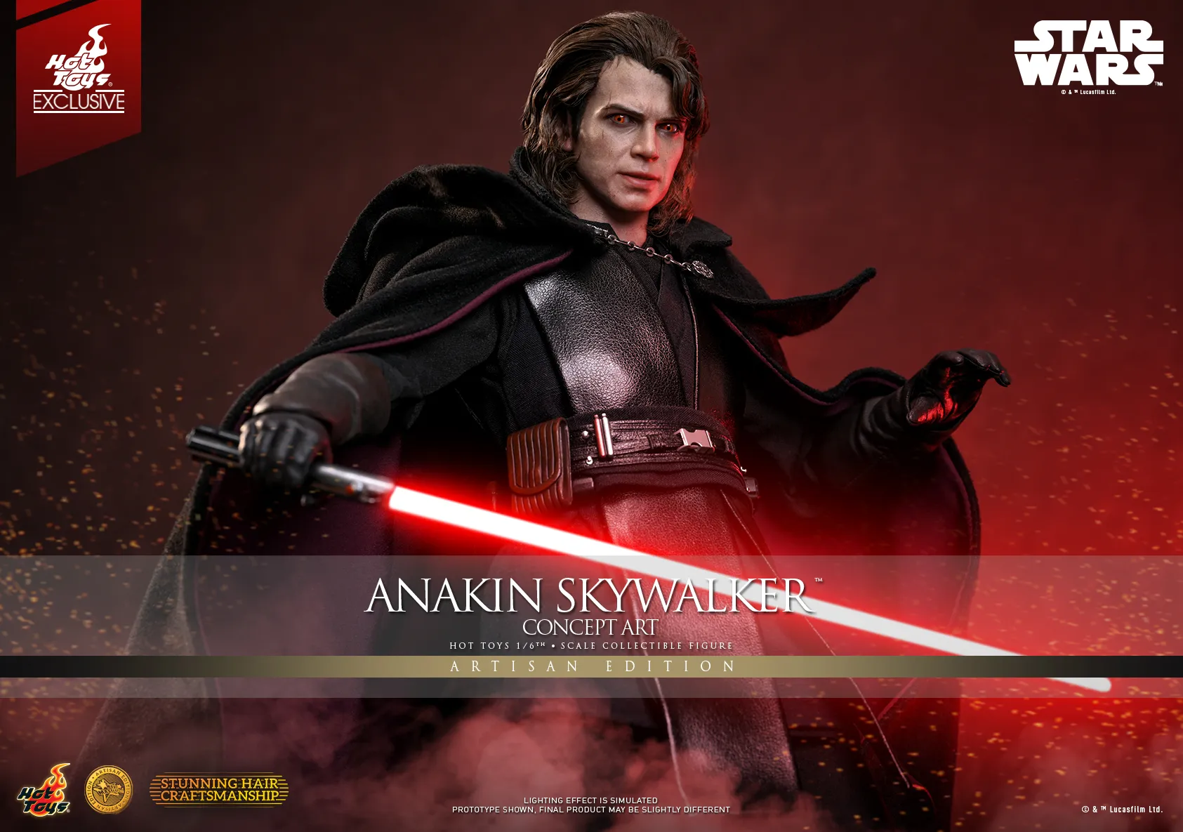 Pre order! Hot Toys MMS882AE Anakin Skywalker (Concept Art) (Artisan Edition) Star Wars Revenge Of The Sith 1/6th Scale Collectible Figure