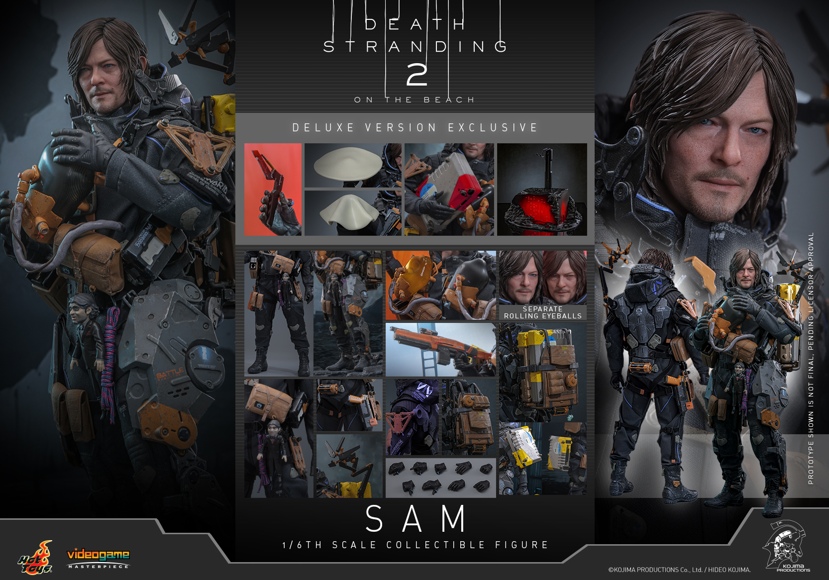 Pre Order! Hot Toys VGM76 Death Stranding 2: On the Beach Sam Deluxe (Sculpted version) 1/6 scale figure collectibles