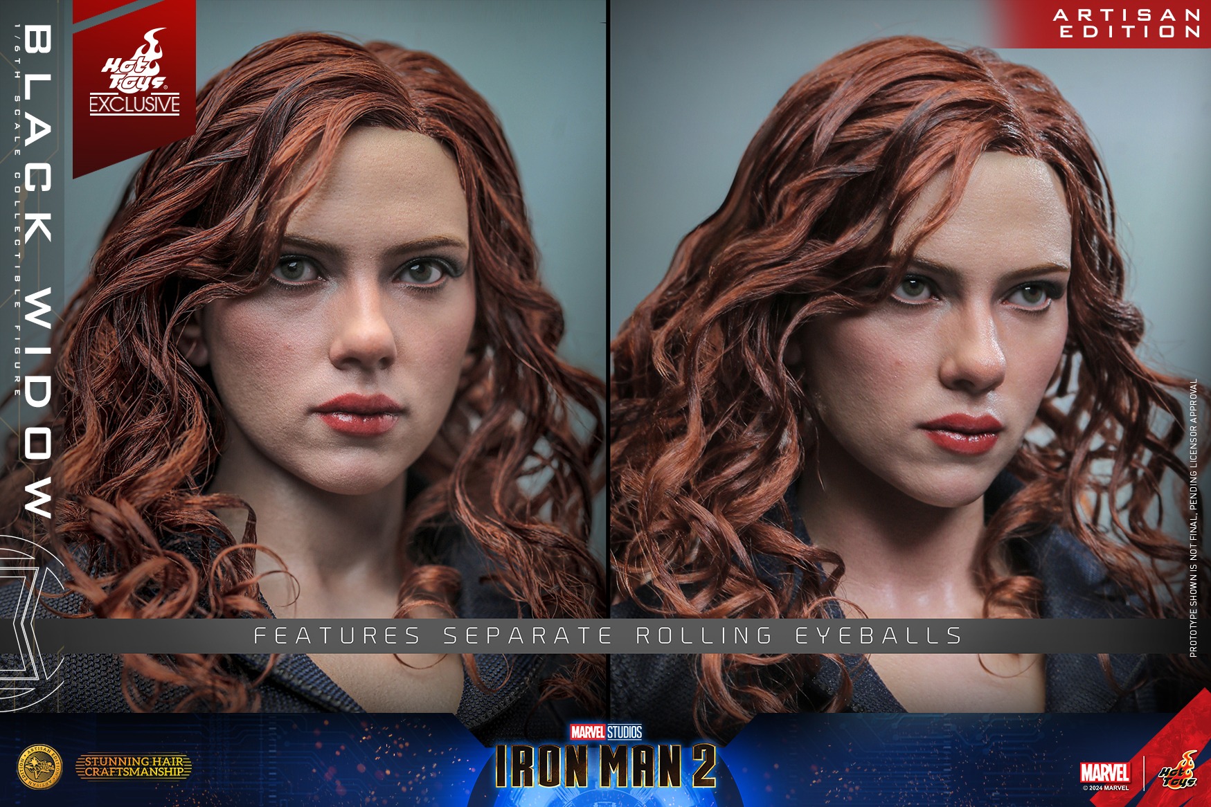 In Stock! Hot Toys MMS757AEB Marvel Iron Man 2 Black Widow (Artisan Edition) 1/6th scale Collectible Figure