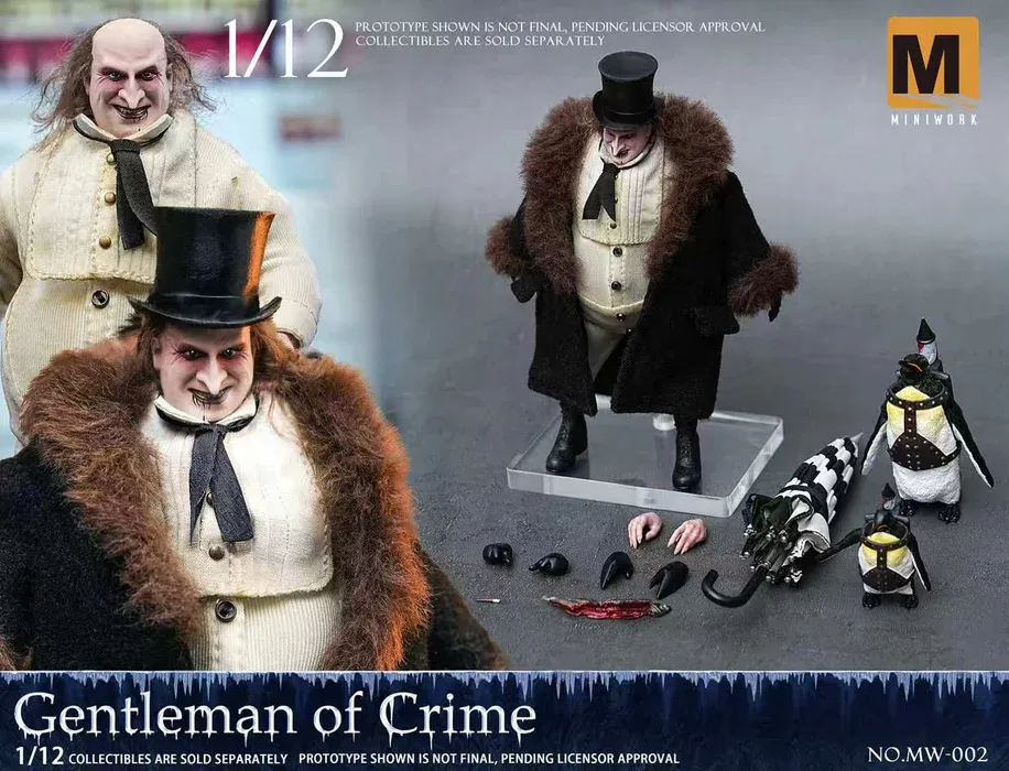 Pre order! Miniwork MW-002 The Penguin Gentleman of Crime 1/12 Action Figure
