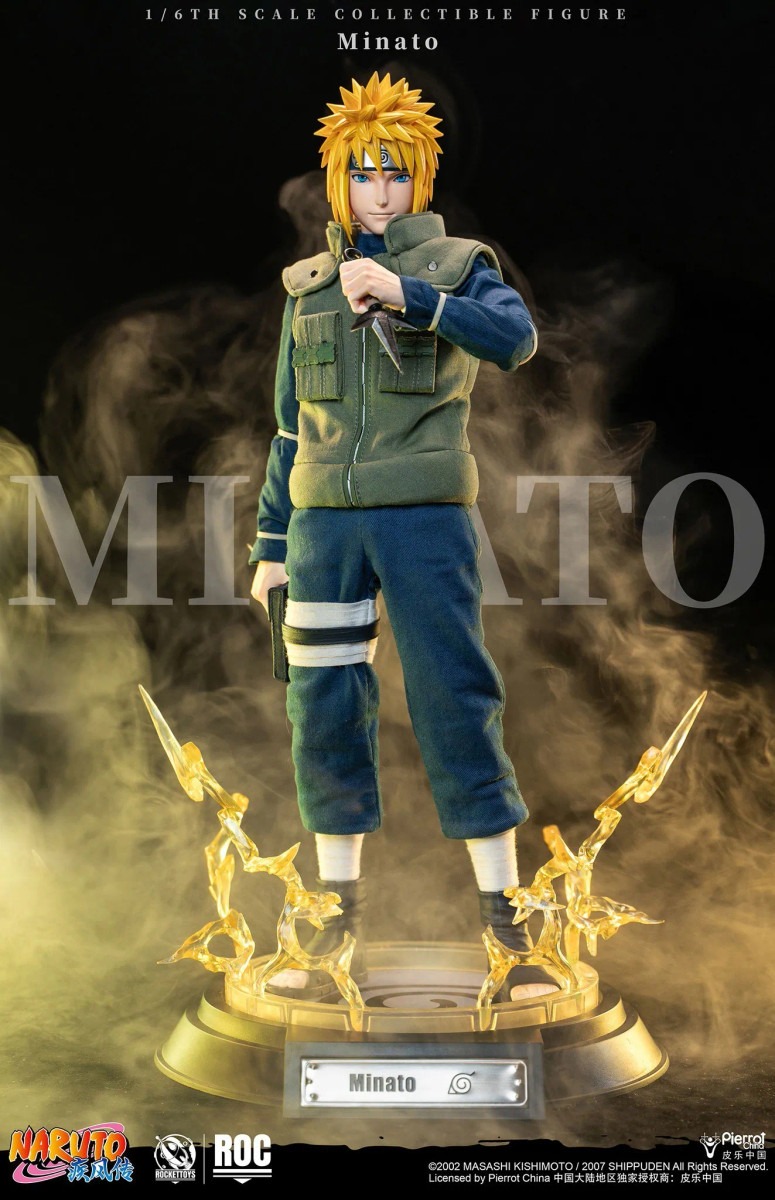 Pre order! Rocket Toys ROC-016 Minato Namikaze Yellow Flash Ver. Naruto 1/6 action figure