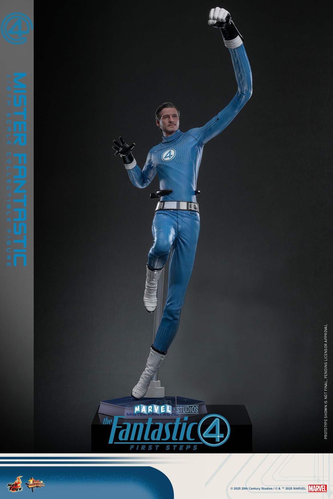 Pre order! Hot Toys MMS822 The Fantastic Four: First Steps 1/6th scale Mister Fantastic and H.E.R.B.I.E. Collectible Set