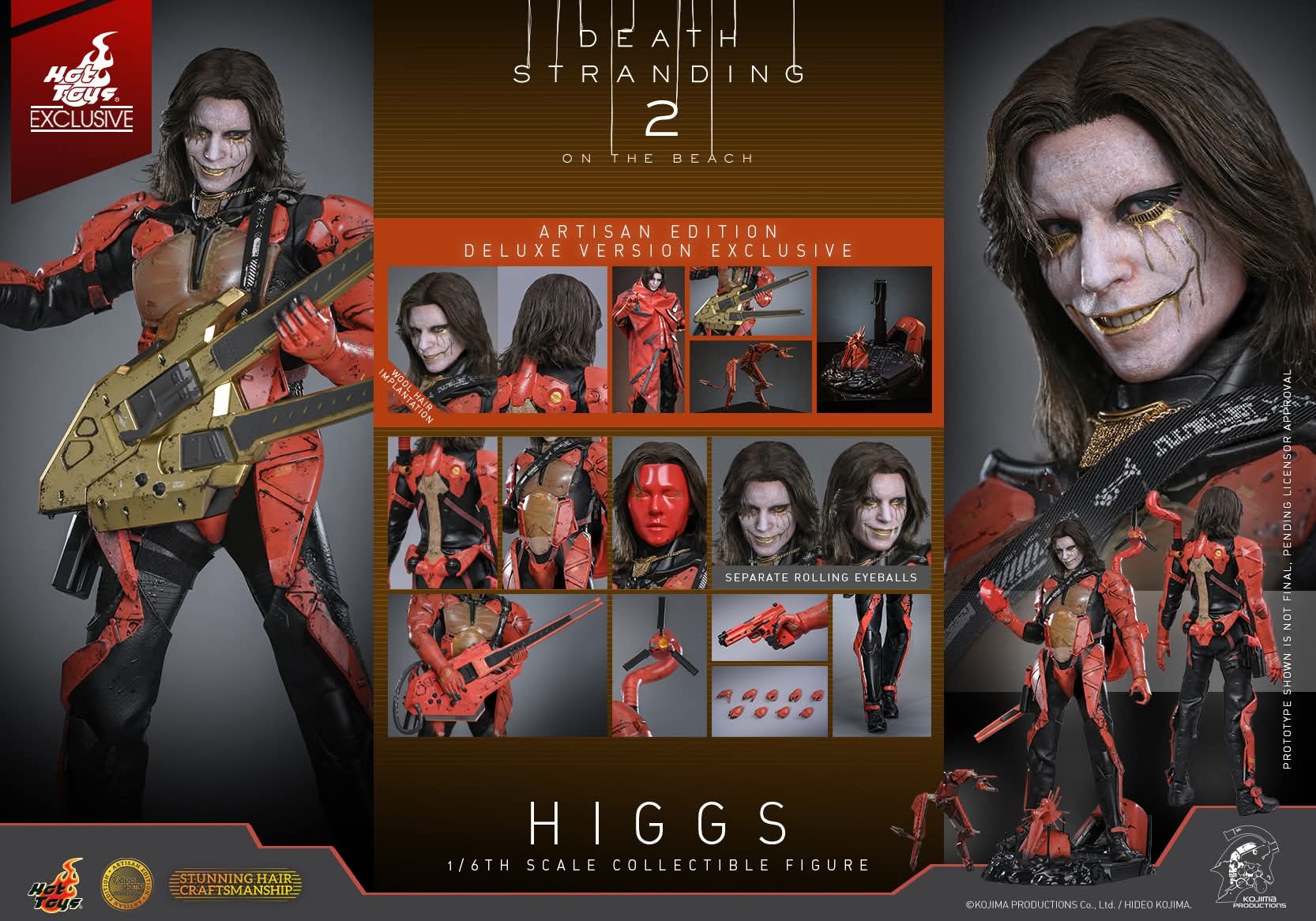 Pre order! Hot Toys VGM81AE Death Stranding 2: On the Beach Higgs (Artisan Edition Deluxe Version) 1/6th scale Collectible Figure​