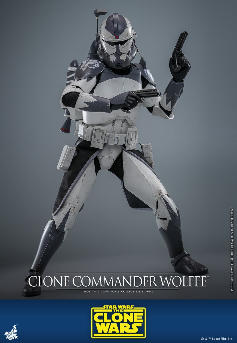 In stock! Hot Toys TMS141 Clone Commander Wolffe Star Wars: The Clone Wars