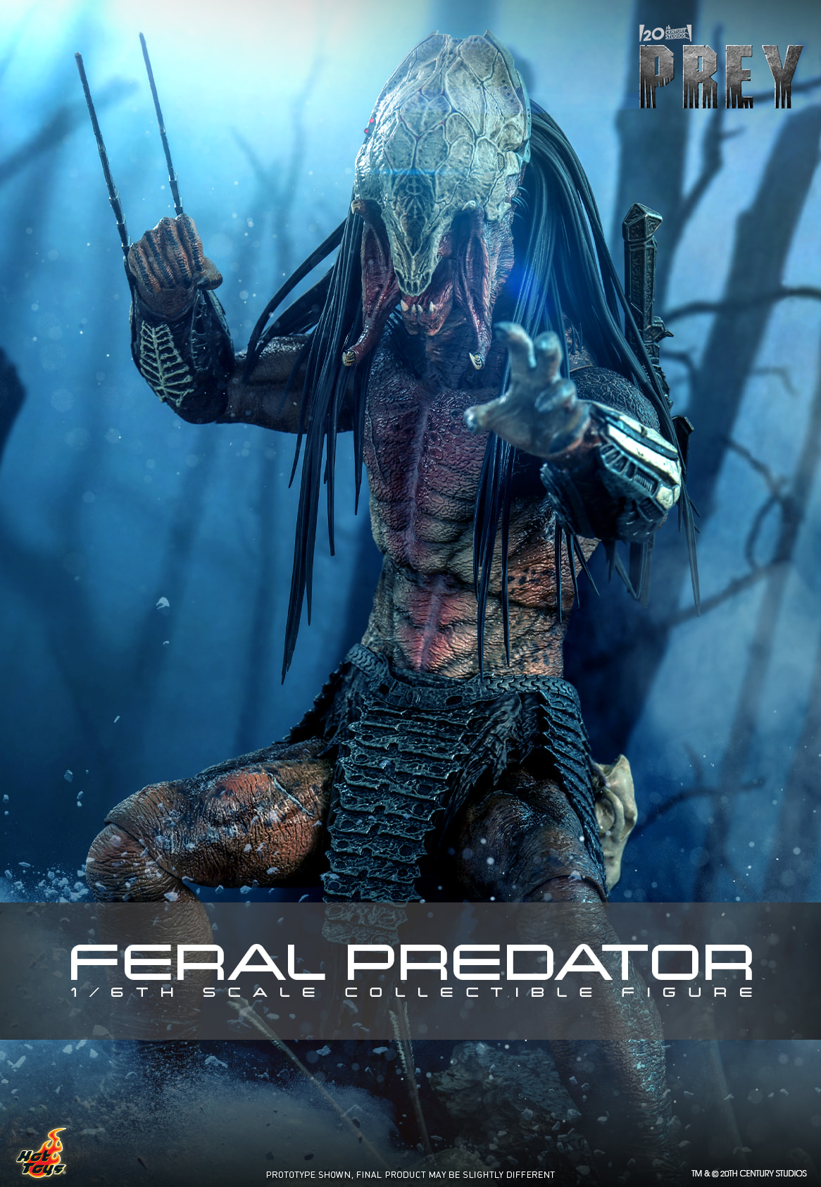 In Stock! HotToys 1/6 TMS114 Feral Predator 1/6 Figure
