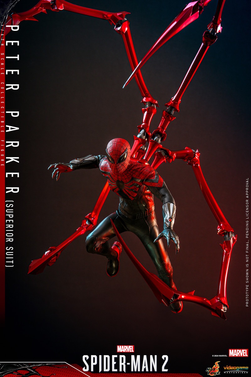 In Stock! Hot Toys VGM61 Peter Parker (Superior Suit) Marvel's Spider-Man 2
