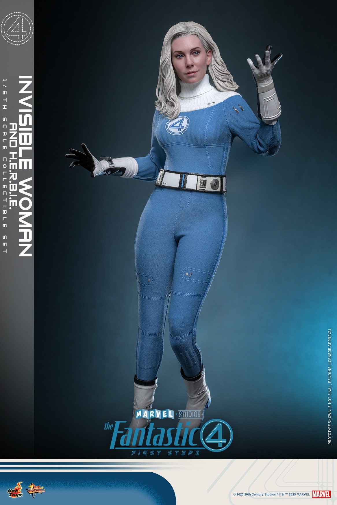 Pre order! Hot Toys MMS823 The Fantastic Four: First Steps 1/6th scale Invisible Woman Collectible Figure