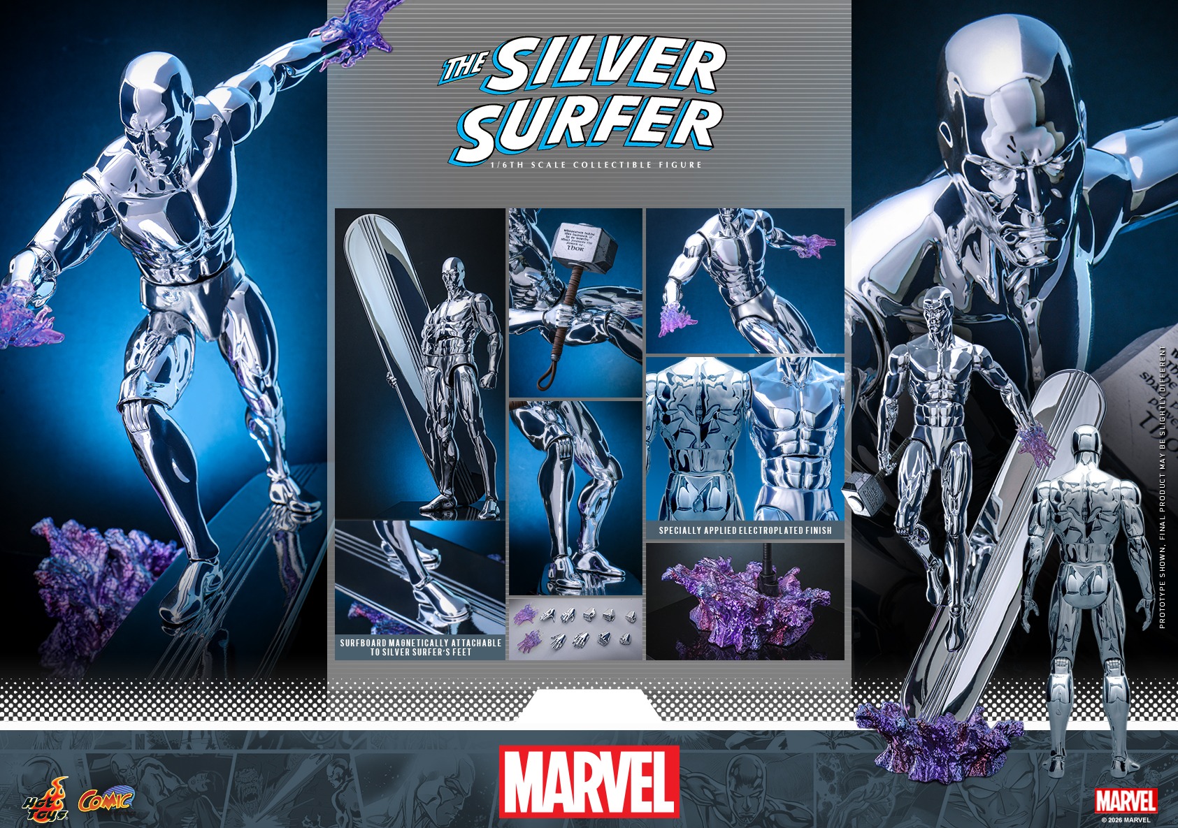 Pre order! Hot Toys CMS033 Silver Surfer Marvel Comics 1/6 Collectible Figure