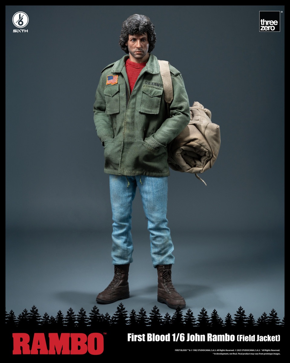 Pre order! Threezero Rambo: First Blood - 1/6 John Rambo (Field Jacket) 3Z0553