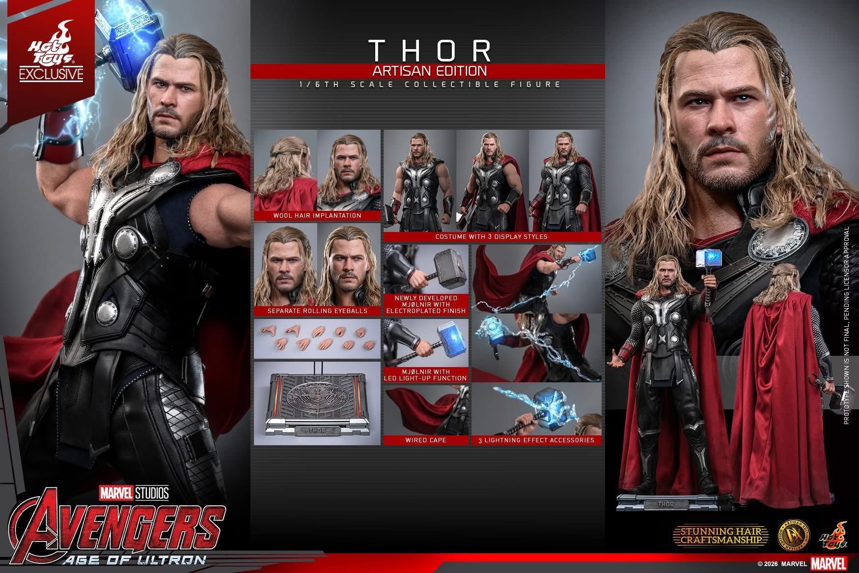 Pre order! Hot Toys MMS867AE Age of Ultron: Thor (Artisan Edition) 1/6 Scale Collectible Figure