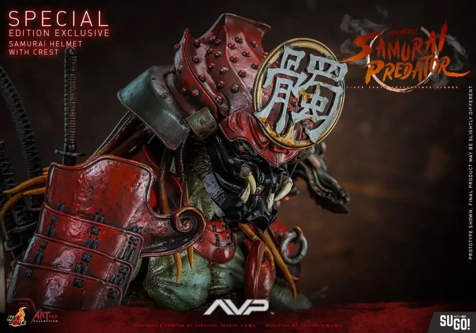 In stock! Hot Toys AC06B Alien vs. Predator Akaoni Samurai Predator (Special Ver.) 1/6 Action Figure