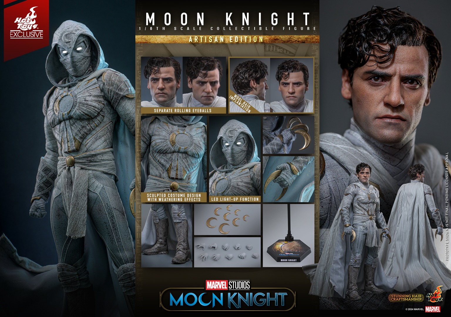 Pre order! Hot toys Moon Knight" 1/6 Moon Knight Collectible Figure (Artisan Edition)