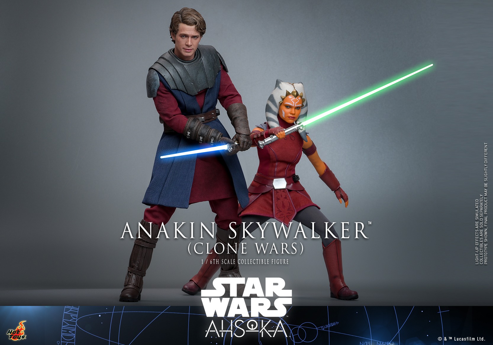 In Stock! Hot Toys Anakin Skywalker Clone Wars TMS129 1/6 Scale Figure