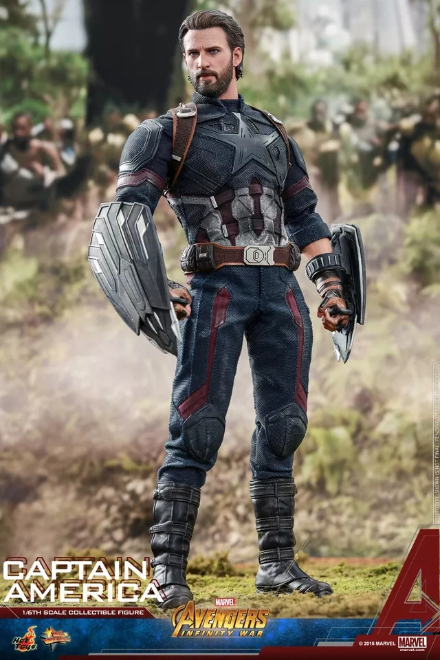 Hot Toys MMS480 Avengers 3 Infinity War Captain America 1/6 Figure Toy