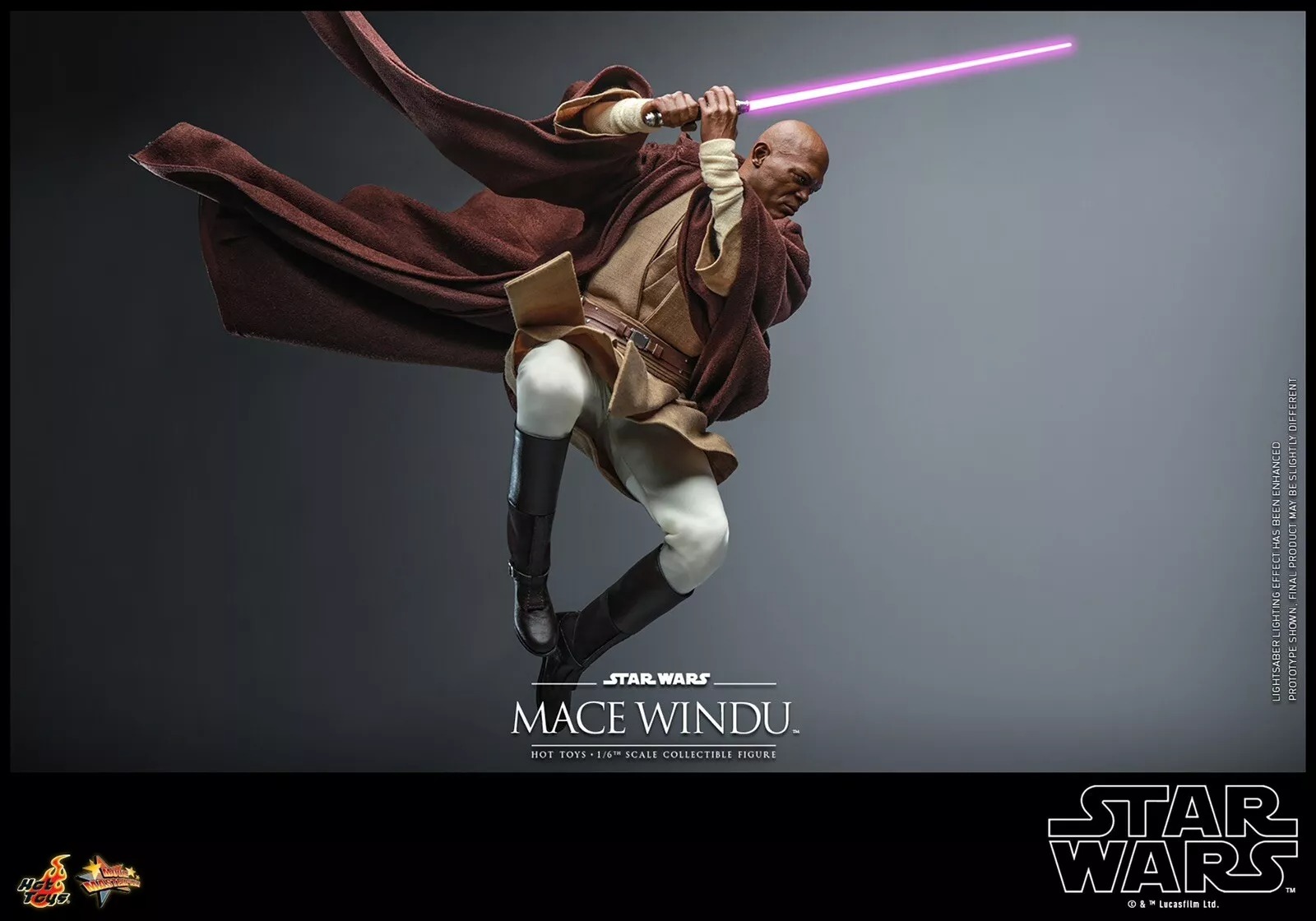 Hot Toys MMS681 Mace Windu Star Wars 2 Attack Of The Clones 1/6 Figure