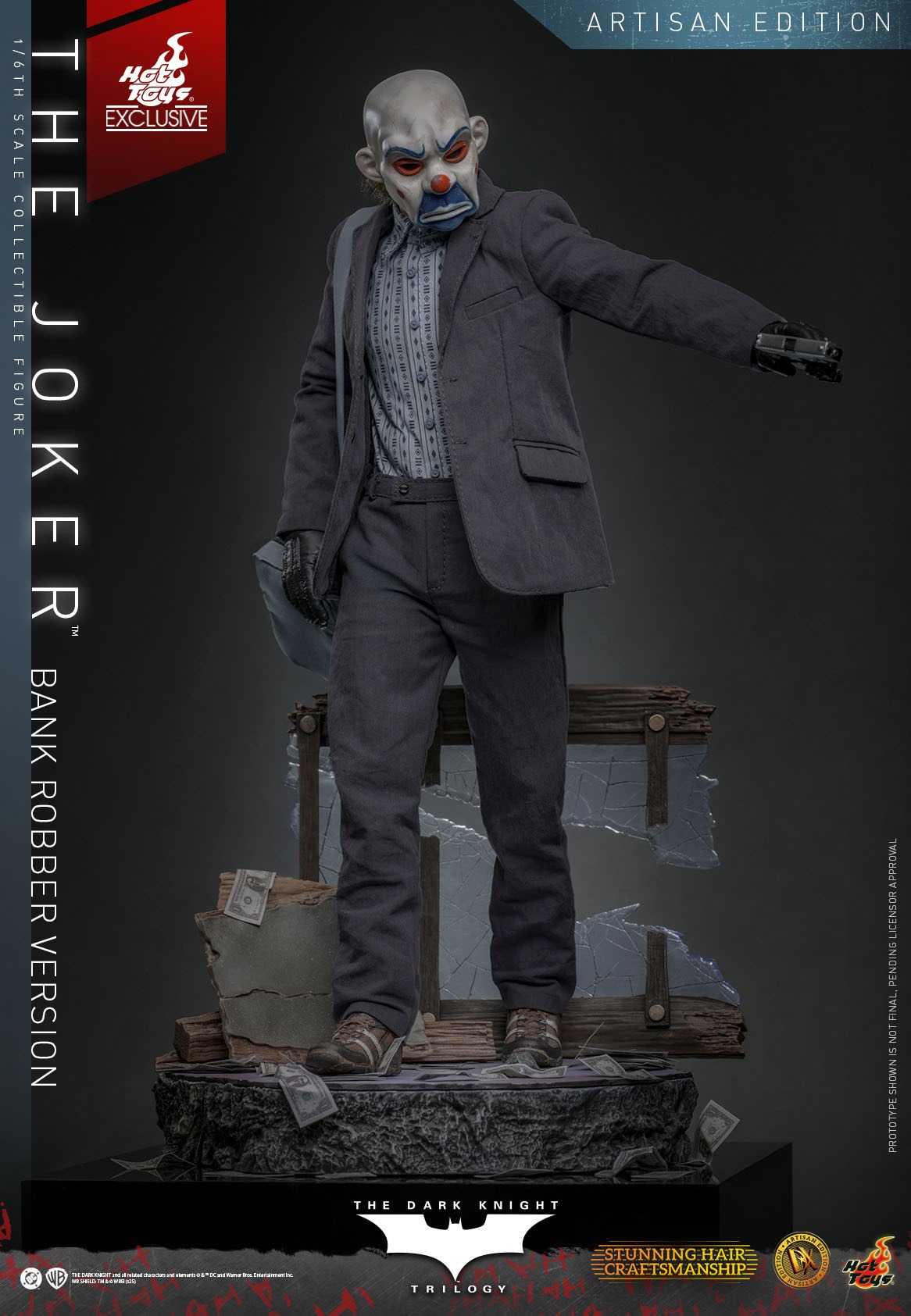 Pre Order! Hot Toys DX51AE Joker Bank Robber Version The Dark Knight Artisan Edition 1/6 scale Figure collectibles