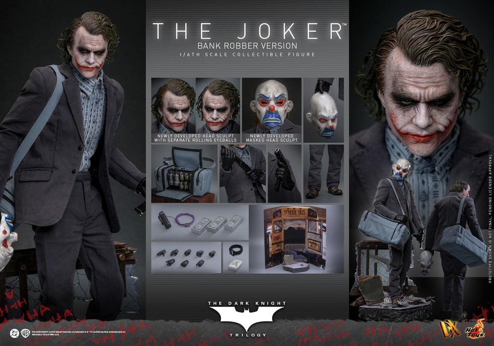Pre Order! Hot Toys DX50 1/6th scale The Joker (Bank Robber Version) The Dark Knight Trilogy