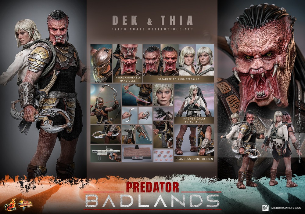 Pre order! Hot Toys MMS850 Dek & Thia 1/6 Scale Collectible Set Predator Badlands