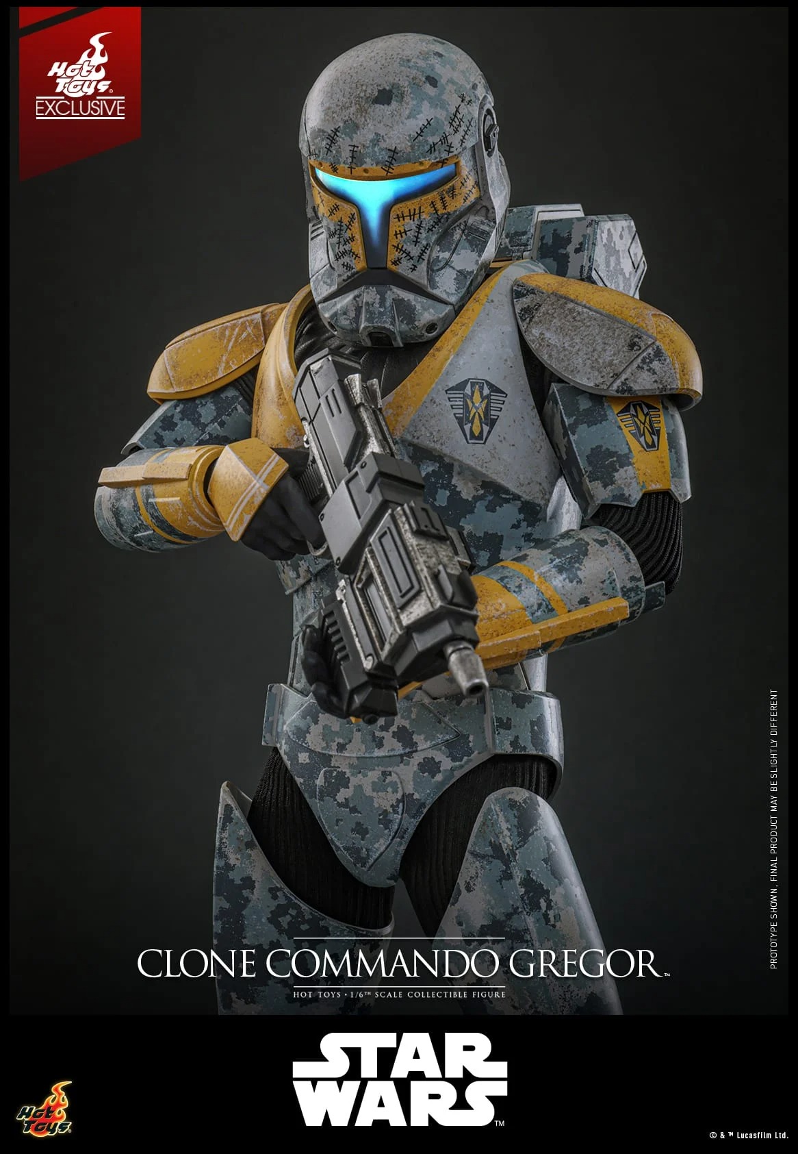 In Stock! Hot Toys TMS155 Clone Commando Gregor Star Wars: The Clone Wars 1/6 Collectible Figure