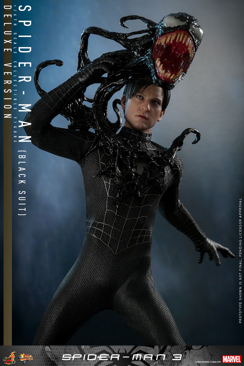 In Stock! Hot Toys MMS727 Standard Version Spider-Man 3 Black Suit venom