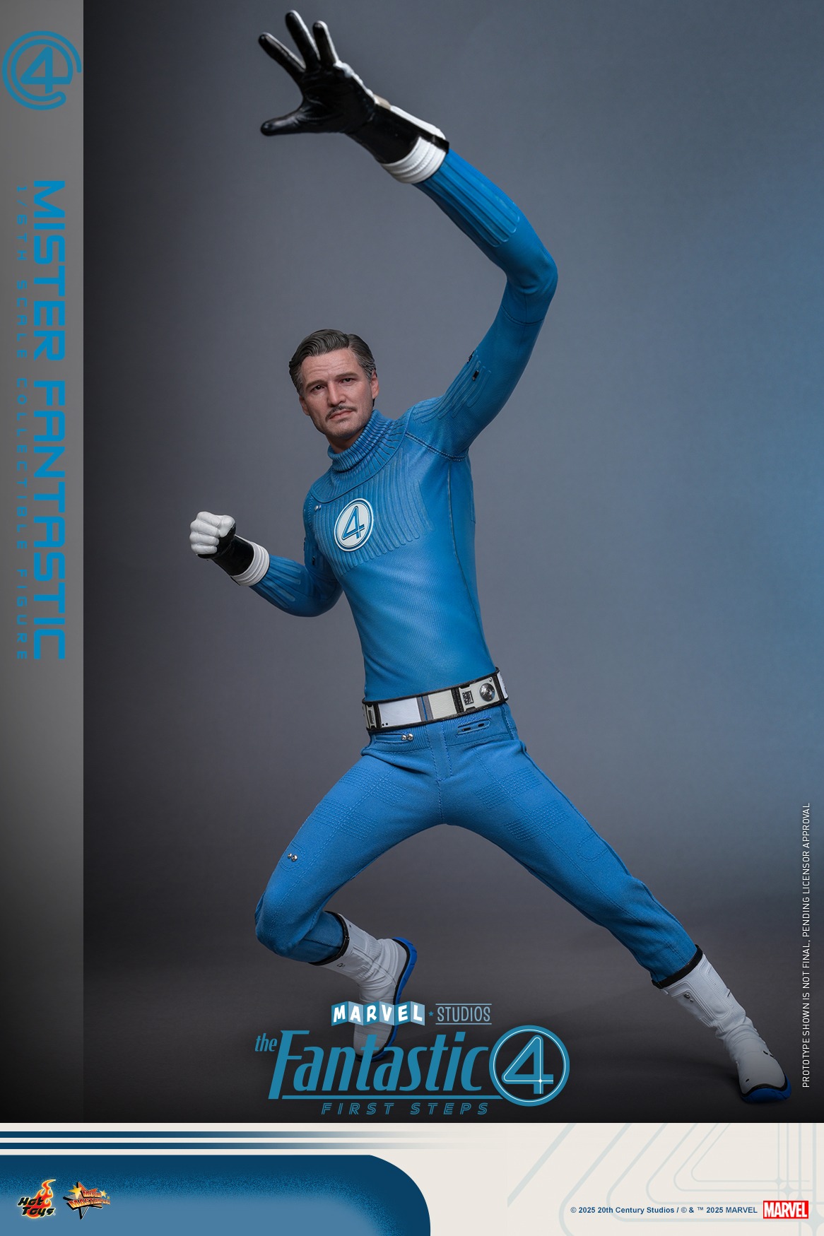 Pre order! Hot Toys MMS821 The Fantastic Four: First Steps 1/6th scale Mister Fantastic Collectible Figure