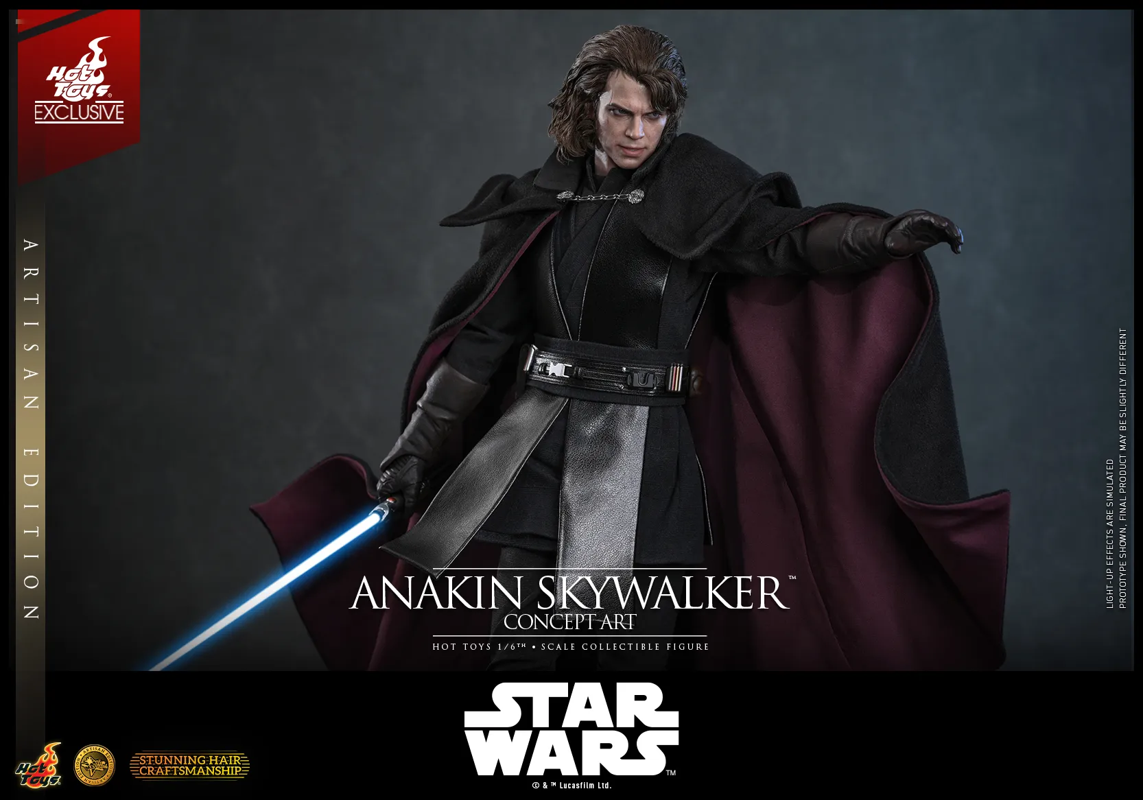 Pre order! Hot Toys MMS882AE Anakin Skywalker (Concept Art) (Artisan Edition) Star Wars Revenge Of The Sith 1/6th Scale Collectible Figure
