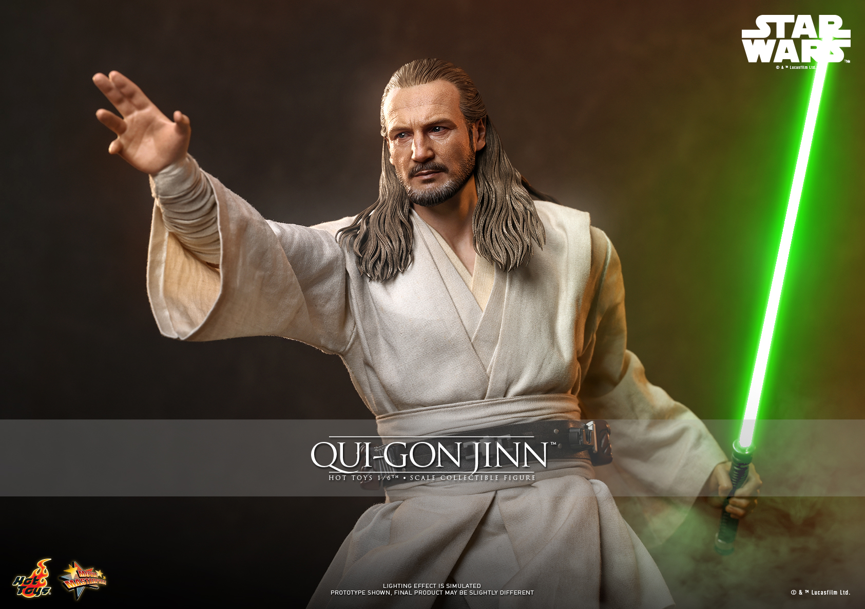 Pre order! Hot Toys MMS880 Qui-Gon Jinn Star Wars The Phantom Menace 1/6th Scale Collectible Figure