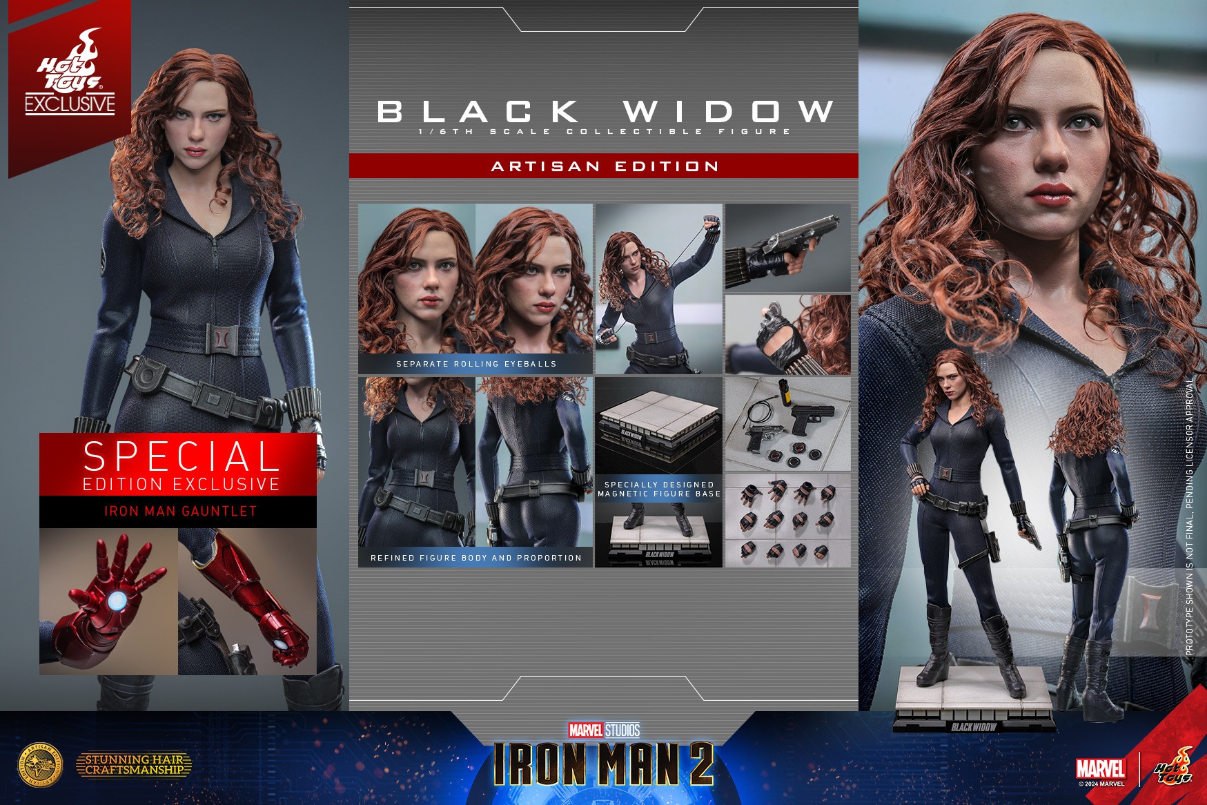 In Stock! Hot Toys MMS757AEB Marvel Iron Man 2 Black Widow (Artisan Edition) 1/6th scale Collectible Figure