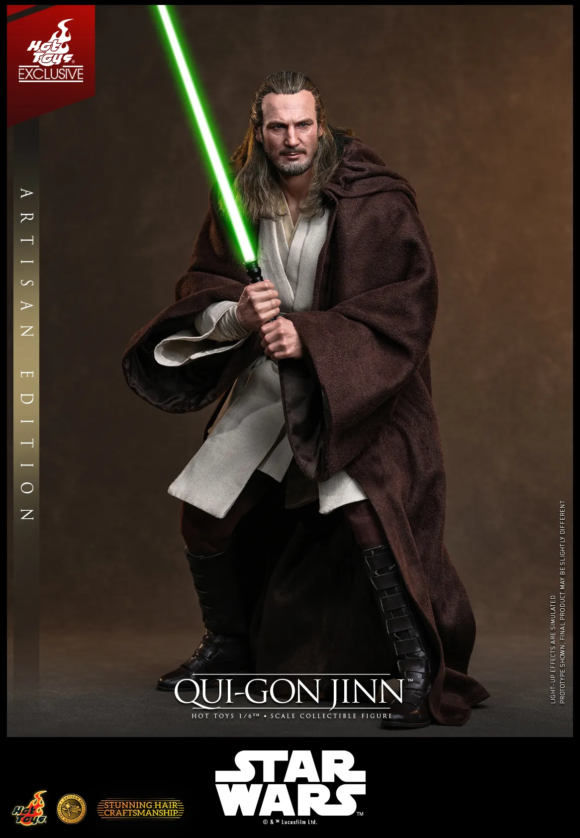 Pre order! Hot Toys MMS881AE Qui-Gon Jinn (Artisan Edition) Star Wars The Phantom Menace 1/6th Scale Collectible Figure
