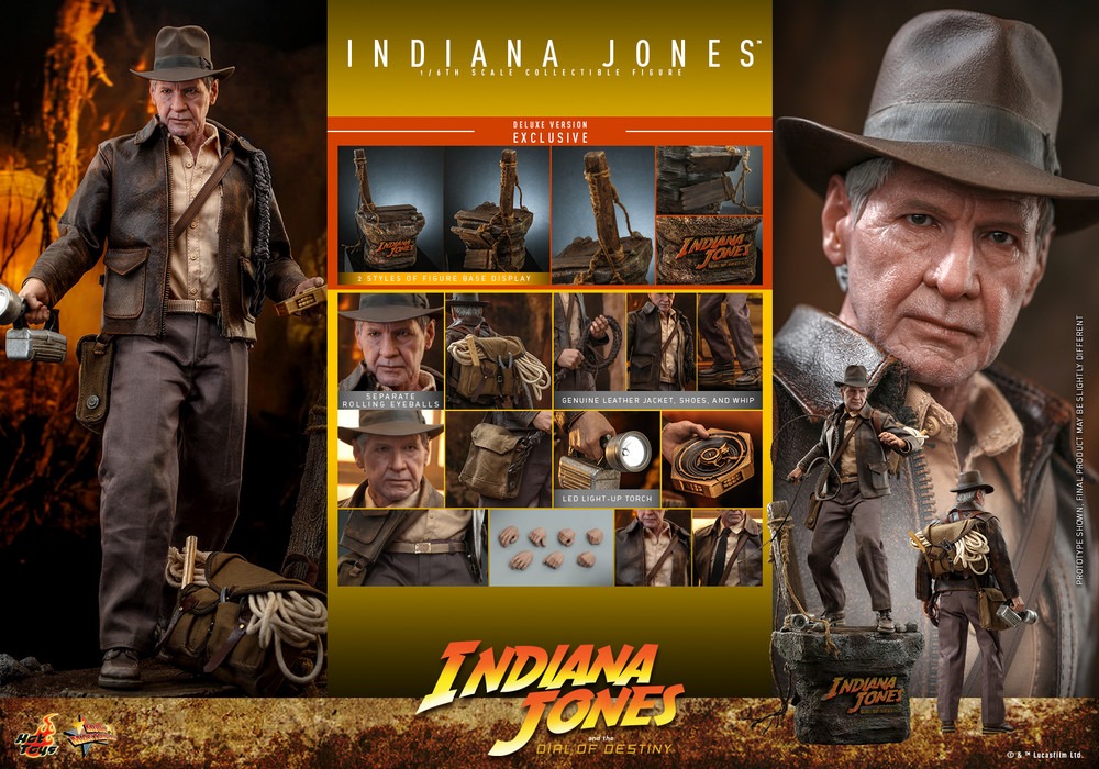 In Stock! Hot Toys MMS717 Indiana Jones (Deluxe Version) Indiana Jones and the Dial of Destiny