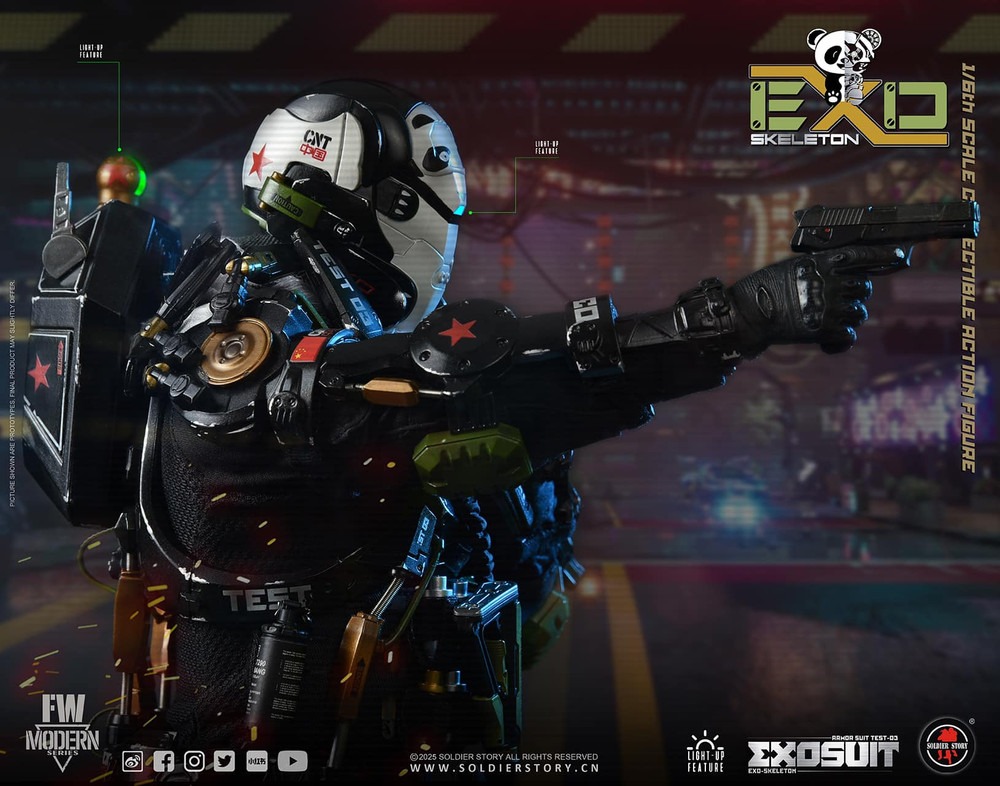 Pre Order! SOLDIER STORY SS141 1/6 EXO-Skeleton Armor Suit Test -03 “Panda Division” Standard