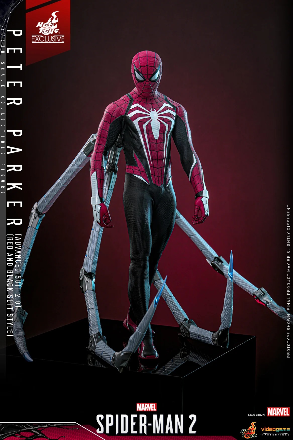 In Stock! Hot Toys VGM66 Spider-Man 2 Peter Parker Advanced Suit 2.0 1/6 Figure