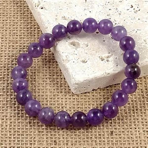 Amethyst Beaded Bracelet