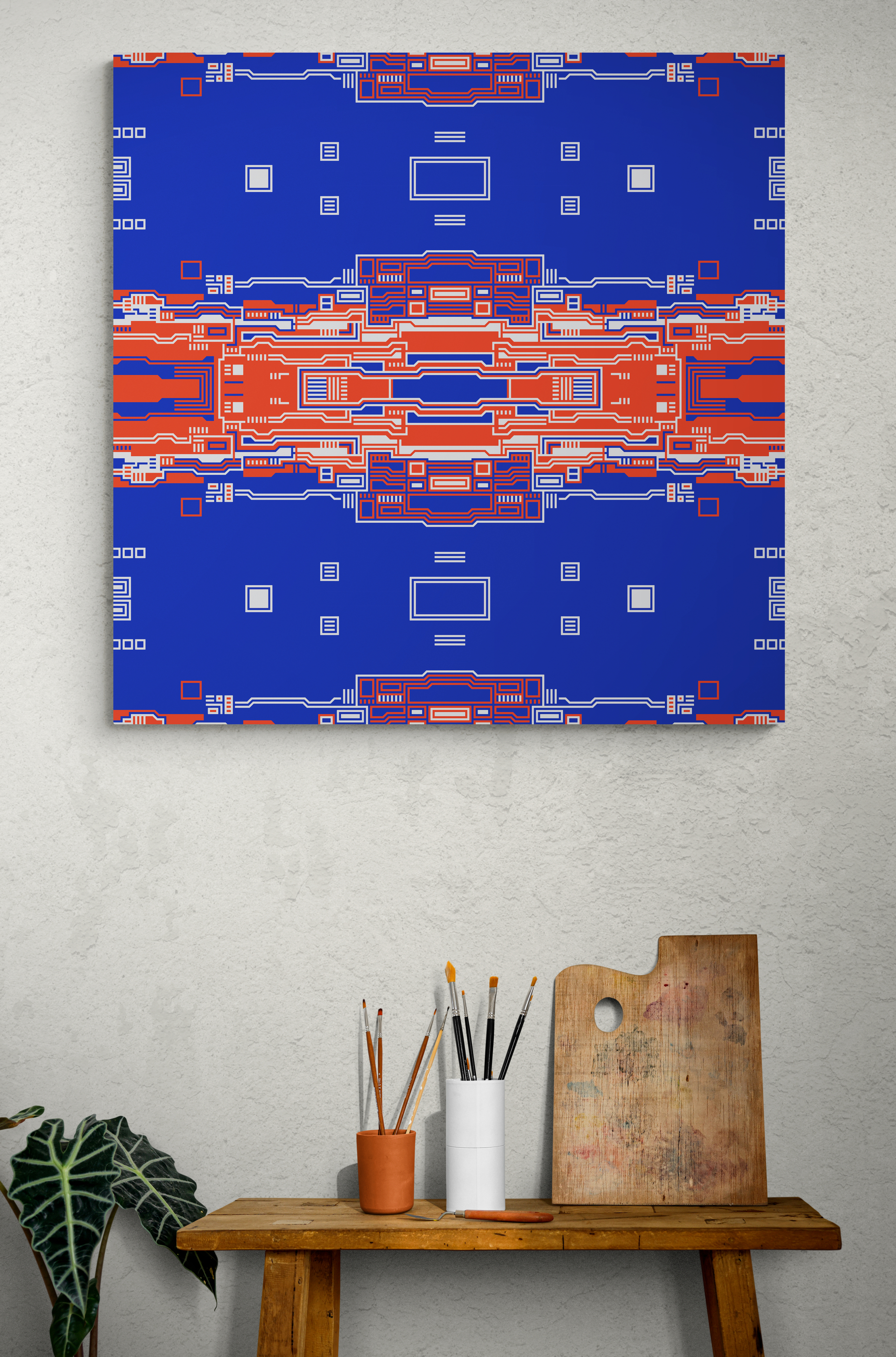 "040522-S1" - 90x90cm (35,4x35,4") - Numérotée, signée