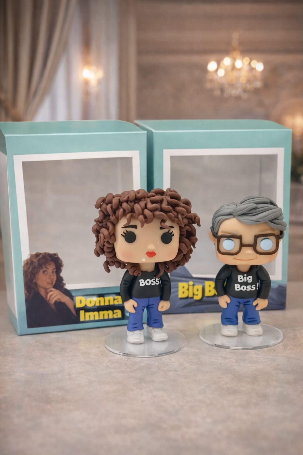 Statuina personalizzata in stile cartoon