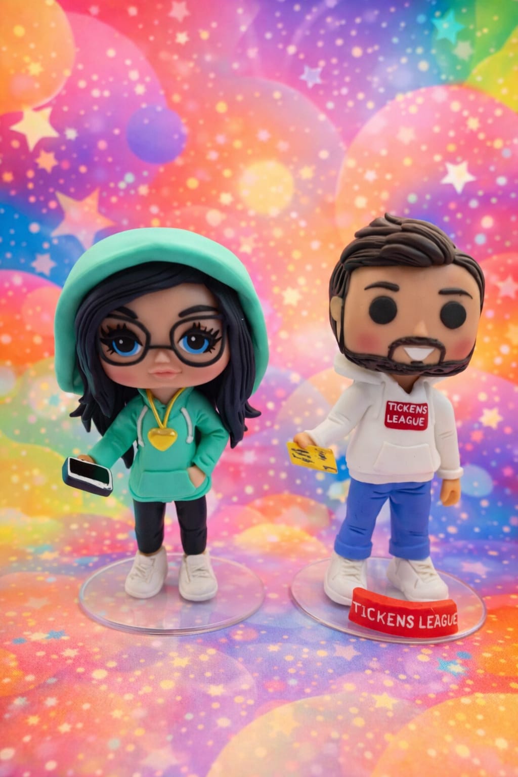 Statuina personalizzata in stile cartoon