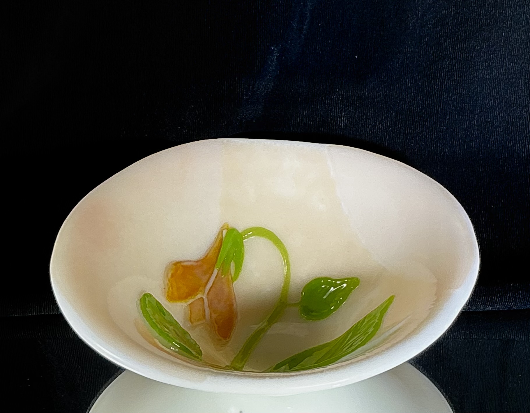Fused Coral Glass Bowl 