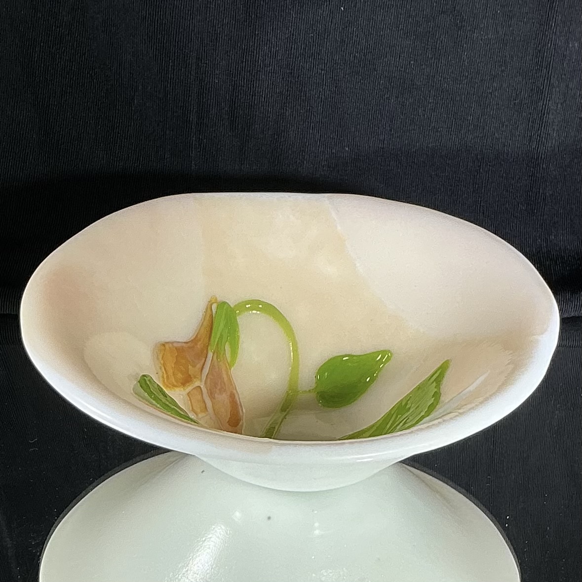 Fused Coral Glass Bowl 