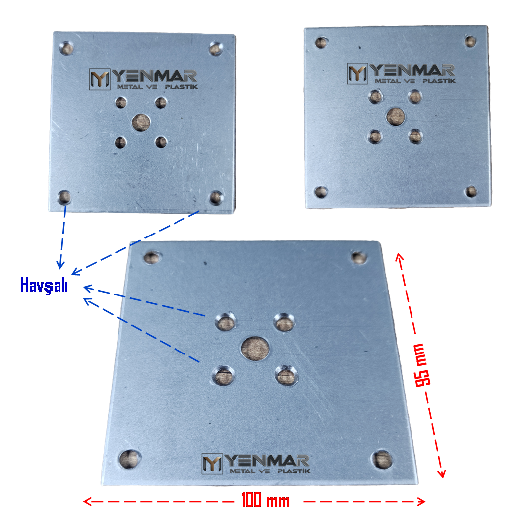AHŞAP AYAK BAĞLANTI SACI​ 95x100 mm