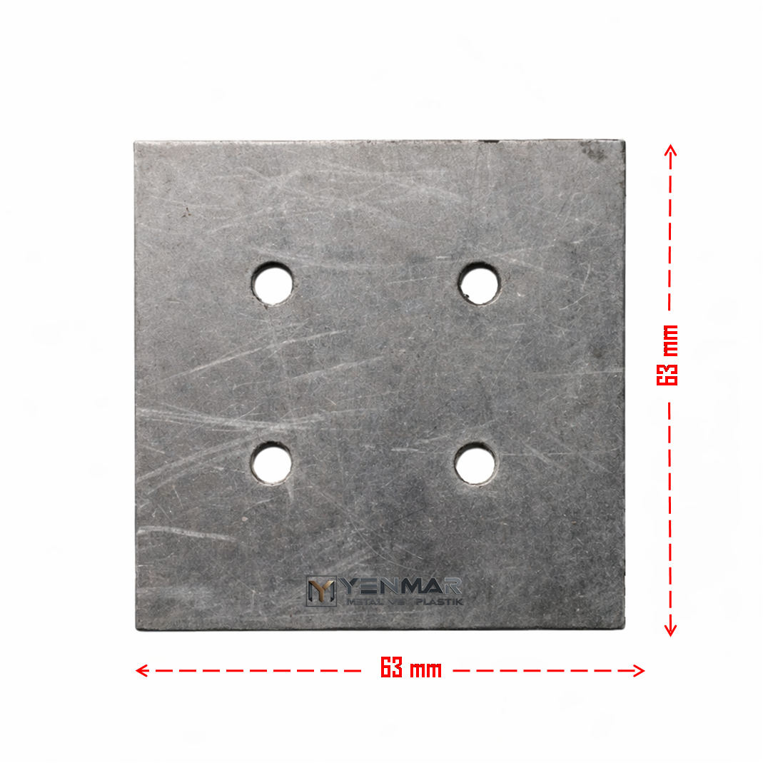 METAL AYAK İÇİN BAĞLANTI SACI​ 63x63 mm