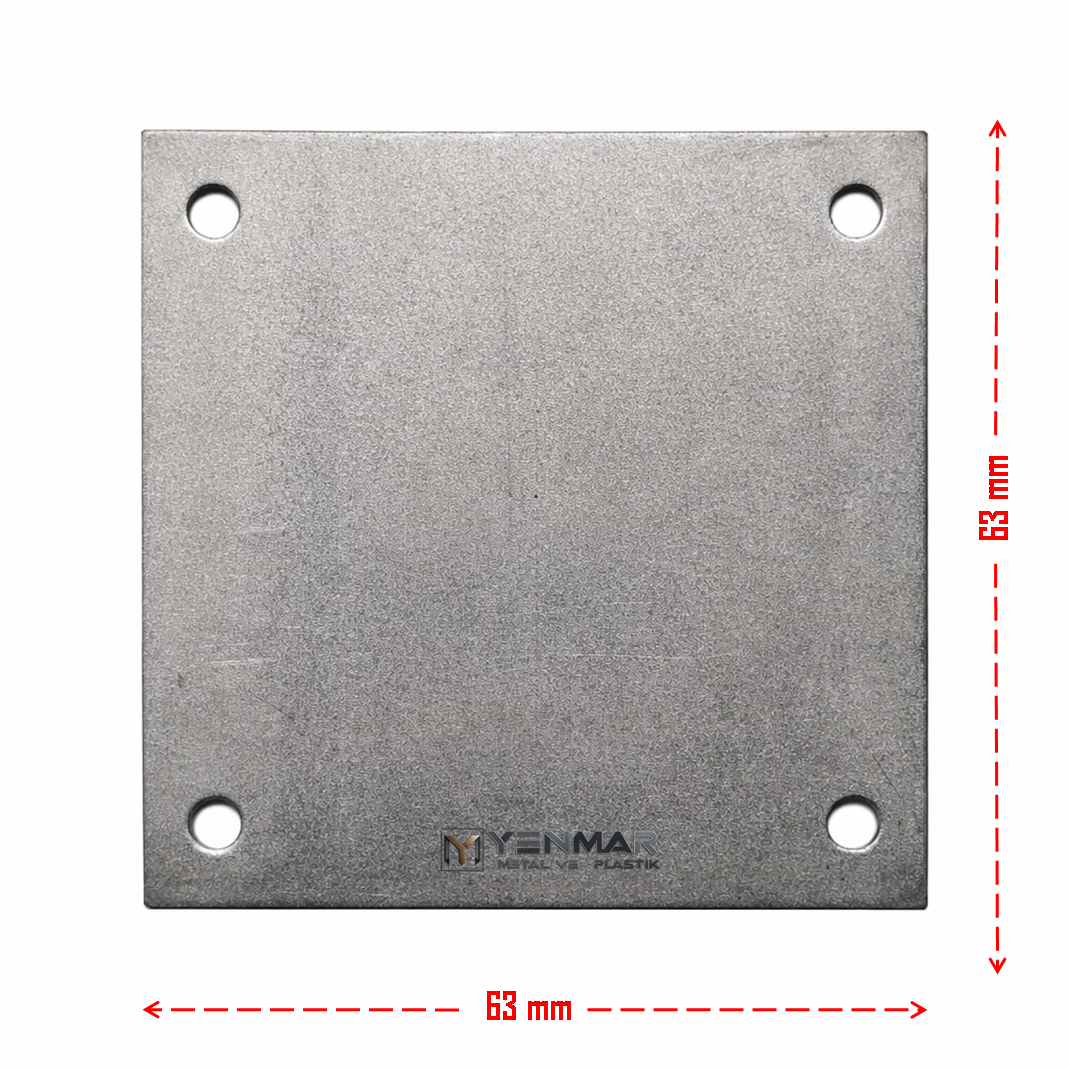METAL AYAK İÇİN BAĞLANTI SACI​ 63x63 mm