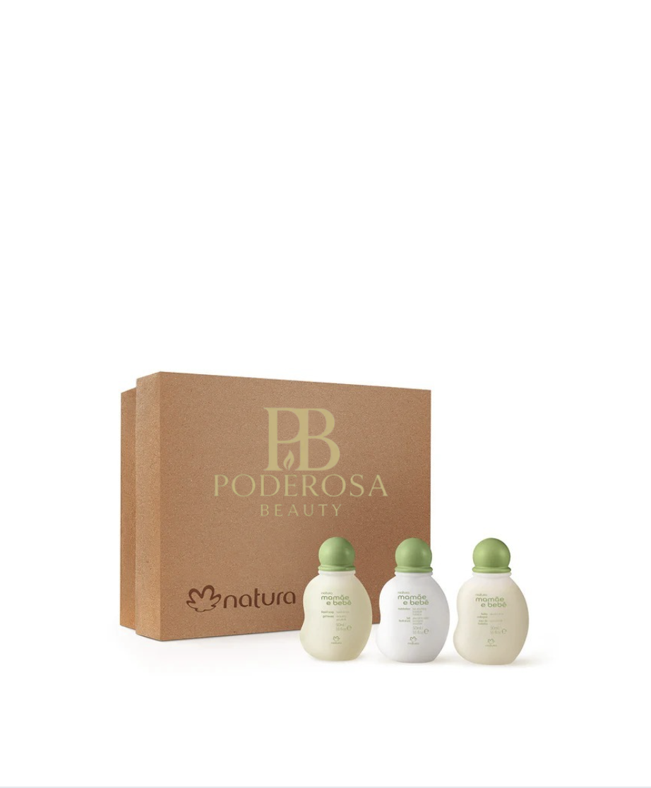 Natura Mamãe e Bebê Baby Minis Trio – Conjunto de Presente (3x50 ml)