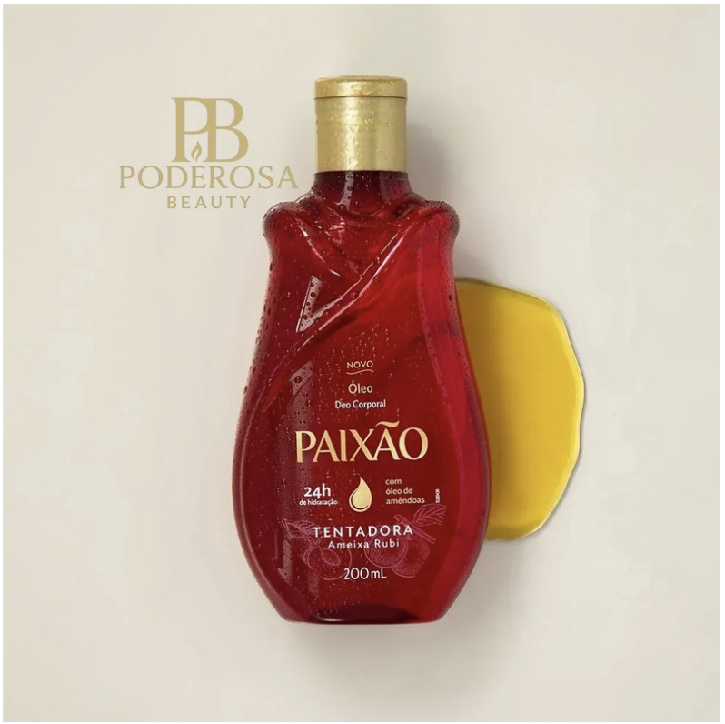 Paixão Óleo Deo Corporal Tentadora Ameixa Rubi 200 ml