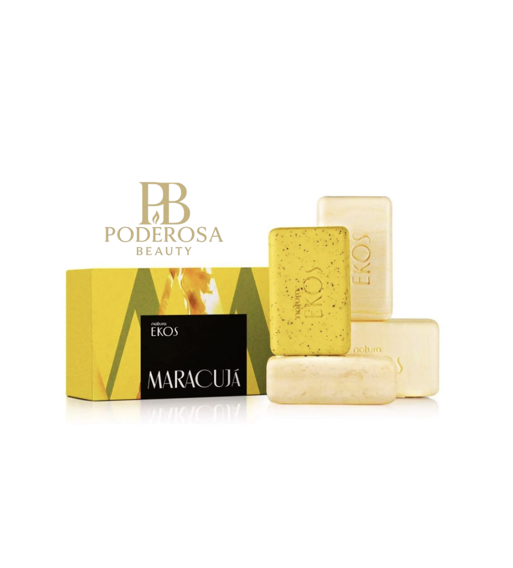 Natura Sabonete Em Barra Puro Vegetal Maracujá Ekos 4x100g
