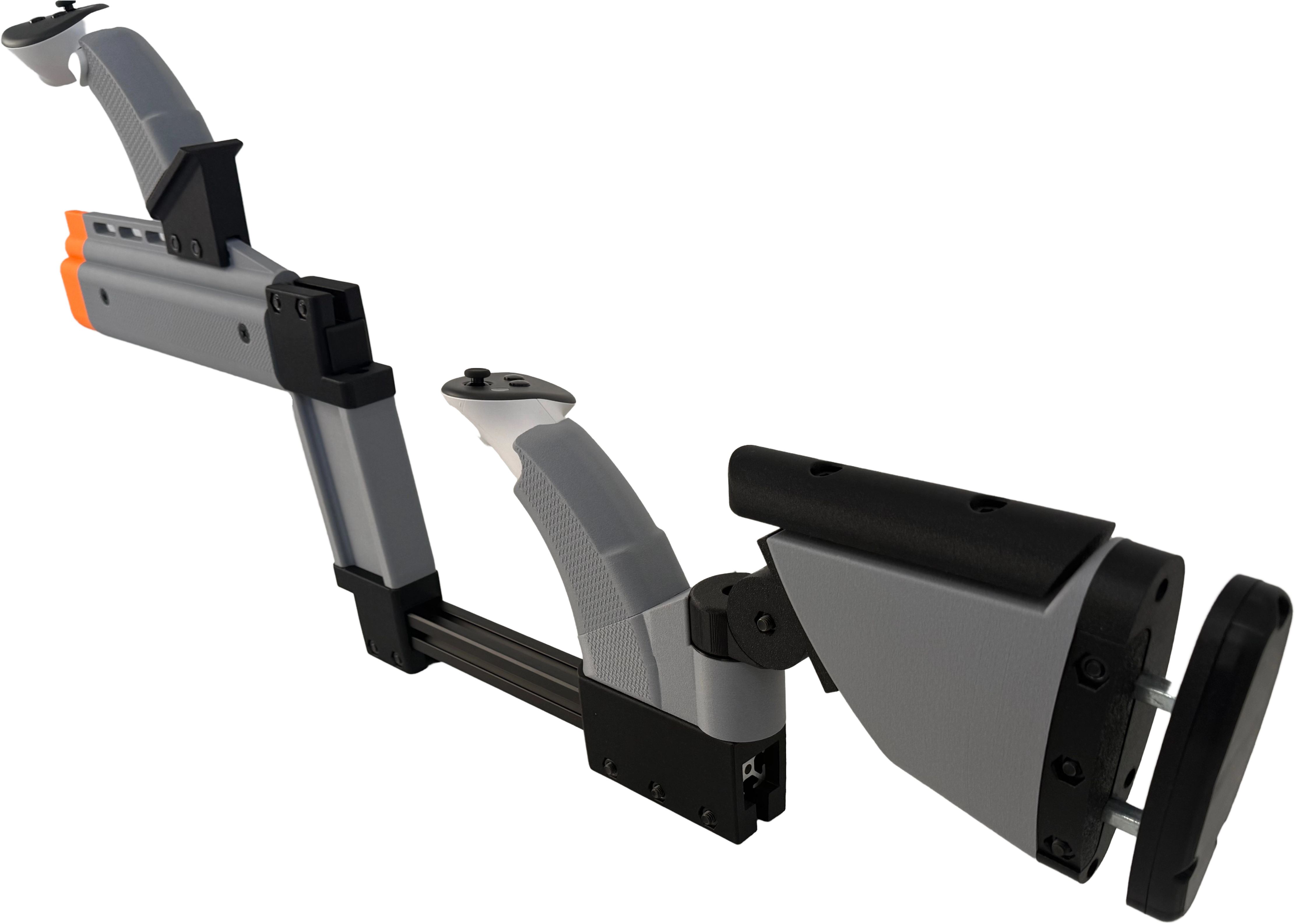 CALIBER VR CLAY MONSTER V1 Adjustable Shotgun Stock for Clay Hunt VR – Meta Quest 3/3S/Pro Compatible – Realistic Training Gunstock